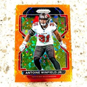 ANTOINE WINFIELD JR ORANGE DISCO PRIZM CARD TAMPA BAY BUCCANEERS 2021 NFL